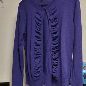New York and Company Purple Cardigan